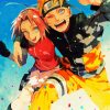 Sakura Naruto and Naruto Uzumaki paint by numbers