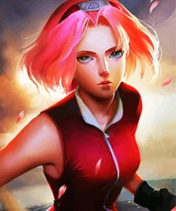 Sakura Haruno paint by numbers