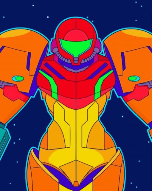 Samus Aran Poster Paint By Number