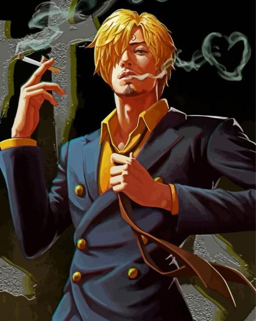 Sanji One Piece Anime paint by numbers