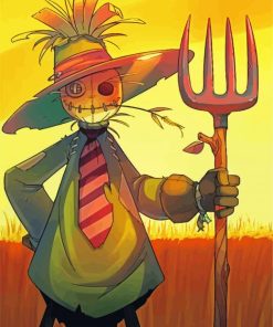 Scarecrow Illustration Paint By Number