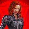 Scarlette Black Widow Movie paint by numbers