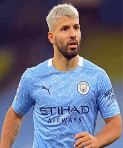 Sergio Agüero Football Sport Paint By Number