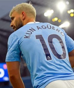 Sergio Agüero In The Stadium Paint By Number