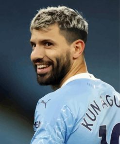 Sergio Agüero Smiling Paint By Number