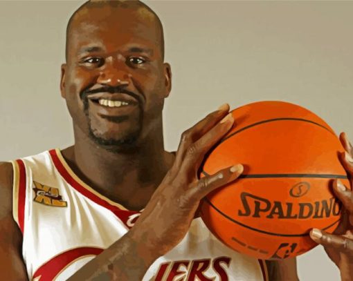 Shaquille ONeal Basketball Player paint by numbers