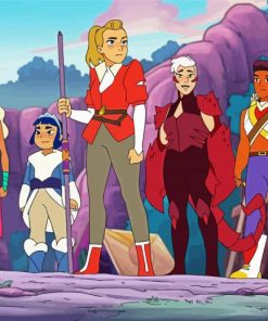 She Ra and the Princesses of Power Animation paint by numbers