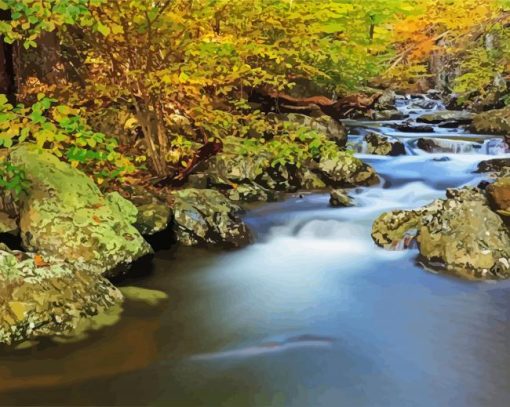 Shenandoah Landscape paint by numbers