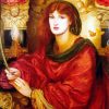 Sibylla Palmifera Rossetti paint by numbers