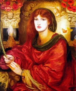 Sibylla Palmifera Rossetti paint by numbers