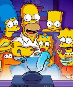 Simpsons paint by numbers