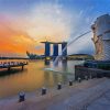 Singapore Merlion Park paint by numbers