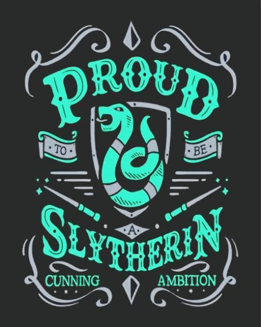 Slytherin paint by numbers