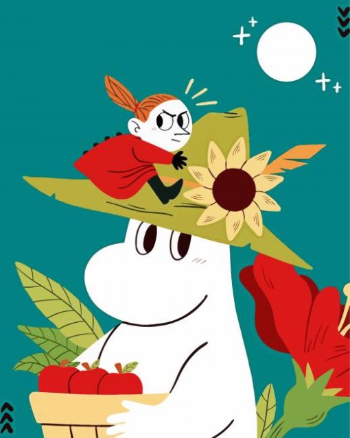 Snufkin And Moominmamma paint by numbers