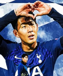 Son Heung Min paint by numbers