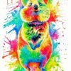 Splatter Quokka paint by numbers