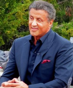 Sylvester Stallone Actor paint by numbers