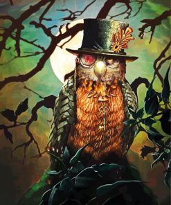 Steampunk Owl Paint By Number