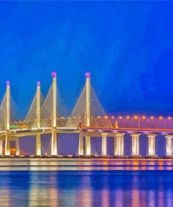 Sultan Abdul Halim Muadzam Shah Bridge paint by numbers