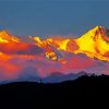 Sunset in Annapurna paint by numbers