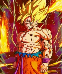 Super Saiyan Dragon Ball Paint By Number