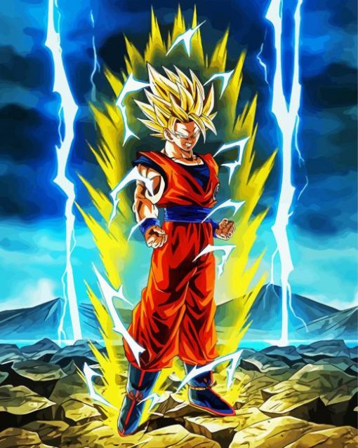 Super Saiyan Paint By Number