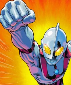 Superhero Ultraman paint by numbers