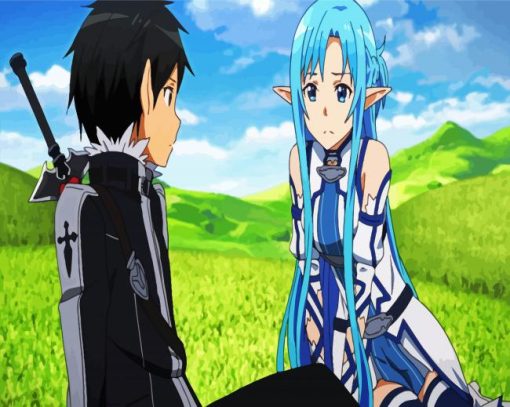 Sword Art Online Anime paint by numbers