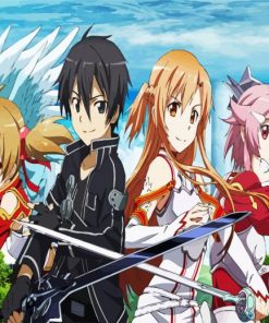 Sword Art Online paint by numbers