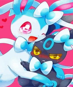 Sylveon Pokemon paint by numbers