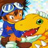 Tai Kamiya And Agumon Digimon Adventures Paint By Number