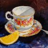 Teacup and Lemon paint by numbers