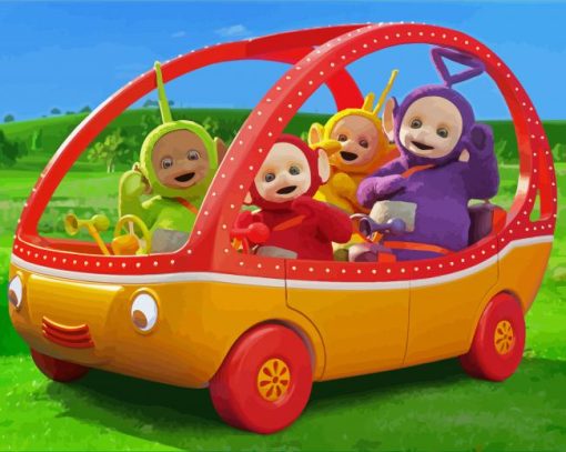 Teletubbies Anime paint by numbers