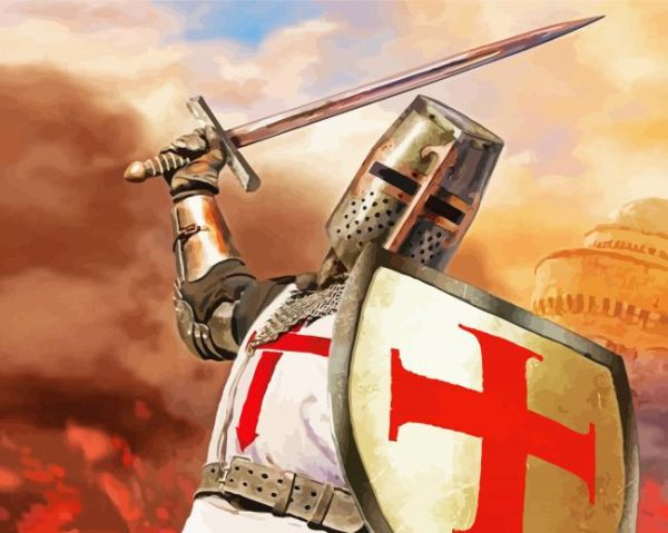Templar Warrior paint by numbers