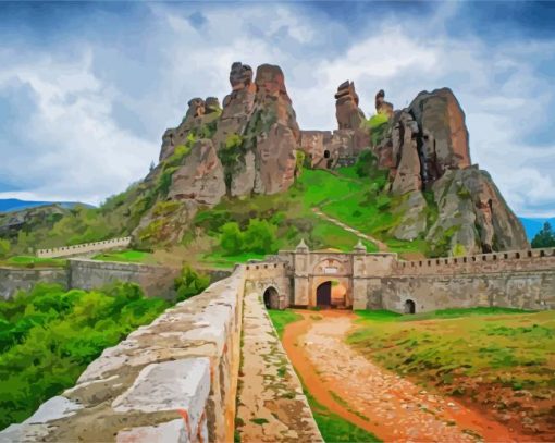 The Belogradchik Fortress Bulgaria paint by numbers