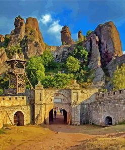 The Belogradchik Fortress paint by numbers