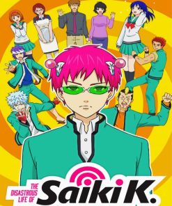 The Disastrous Life of Saiki K Anime Paint By Number