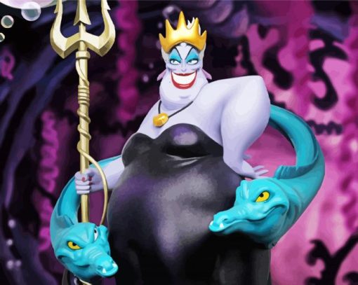 The Little Mermaid Ursula paint by numbers