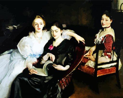 The Misses Vickers By Sargent Paint By Number