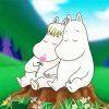 The Moomins Couple paint by numbers