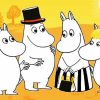 The Moomins Family paint by numbers