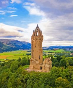 The National Wallace Monument Stirling paint by numbers