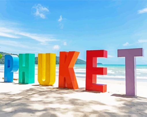 The Phuket Island paint by numbers