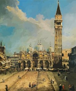 The Piazza San Marco In Venice Canaletto Paint By Number