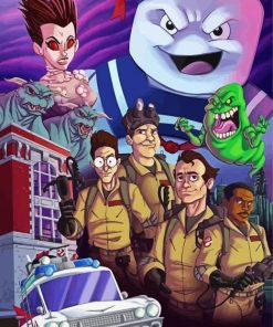 The Real Ghostbusters paint by numbers