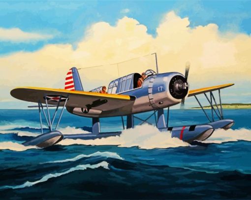 The Seaplane paint by numbers