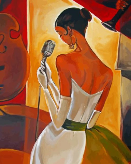 The Singer Girl paint by numbers