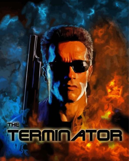 The Terminator Movie Poster Paint By Number