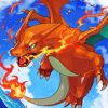 The Fire Dragon Charizard paint by numbers