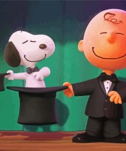 The Peanuts Movie paint by numbers